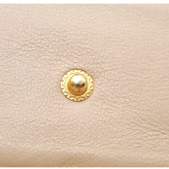 CHANEL Calf Skin Matelasse Vintage Pouch Purse Beige - Picture 15 of 16